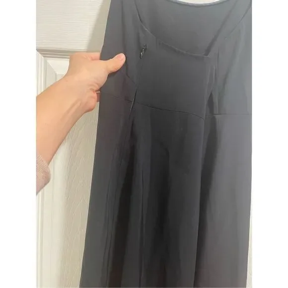 Everlane Women's Black Scoop Neck Sleeveless Fit and Flare Midi Dress Size 4 - Picture 6 of 8